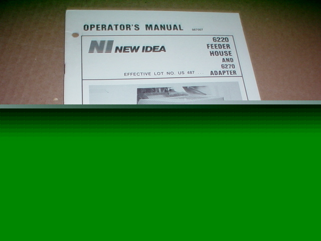 New idea 6220 feeder house operator manual