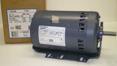 H843 belt dive motor 1.5 hp 200-230/460 v 56H fr 3450