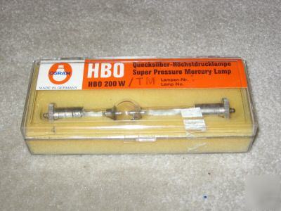 Mercury arc / short arc osram hbo-200W & other lamps