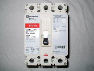 Cutler hammer HFD3175 175A 3P circuit breaker hfd 