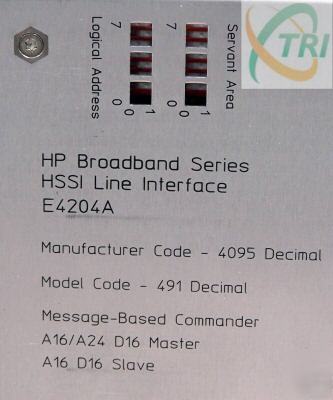 Hp / agilent hssi line interface E4204A vxi bus