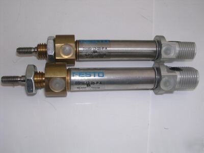 New 2 festo air cylinders, 12MM x 25MM dsnu 12-25P-a-sa