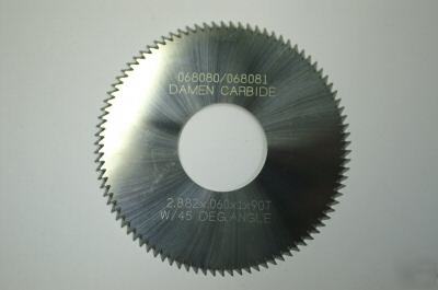 New carbide slitting saw 2 7/8