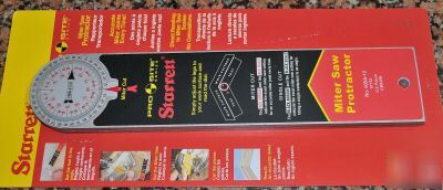 Starrett pro series miter saw protractor u.s.a.