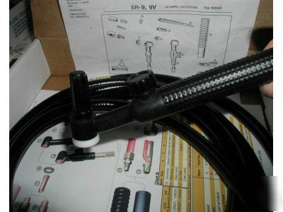 New SR9FV-12 flex head w/gas valve tig torch 12FT