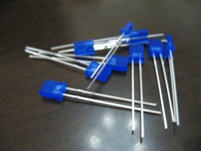 50PCS of 2X5X7MM rectangular blue led 