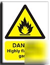 Highly flam.gases sign-adh.vinyl-200X250MM(wa-015-ae)