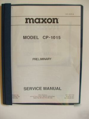 Maxon cp-1015 vhf radio preliminary service manual 
