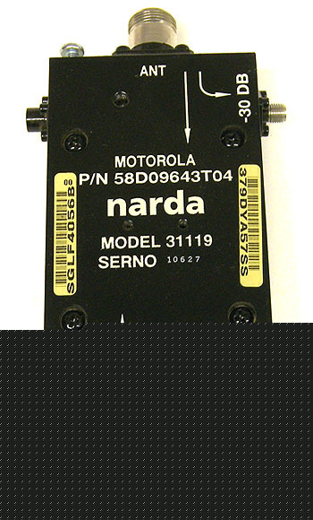 Motorola narda 31119 dual rf bi-directional coupler