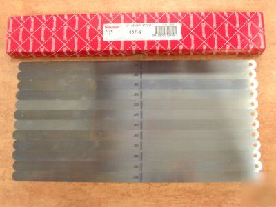 New starrett 667-2 thickness gage feeler stock set 12