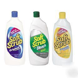 Soft scrub liquid cleanser w/ bleach 6X36 oz dia 15519