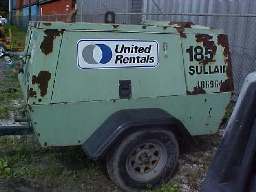 Sullair 185DPQ-jd air compressor 185CFM 