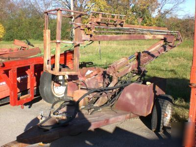 Antique hydraulic operated cherry picker