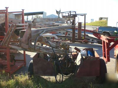 Antique hydraulic operated cherry picker