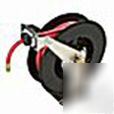 Self rewind pressure washer hose reel