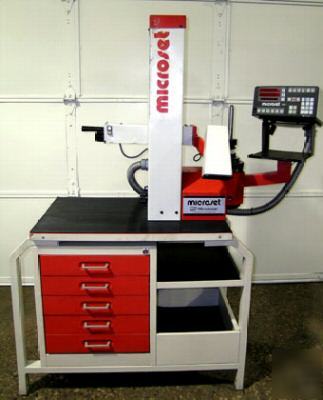 Tsd microset, psv-150 computer presetter machine w/ dro