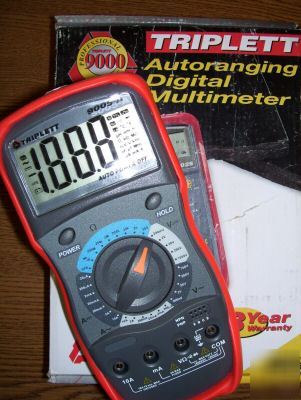 Digital multimeter autoranging triplett # 9025