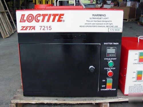Loctite zeta 7215 uv cure chamber oven