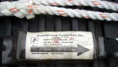 New french creek model 400AB 10' safety lanyard, brand 