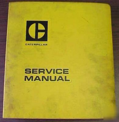 1972 caterpillar 351S forklift lift truck service guide