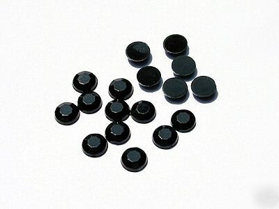 8MM flat back rhinestones black 100PC RF08A-bk