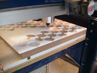 Cnc router cuts any of these items in wood or plastic