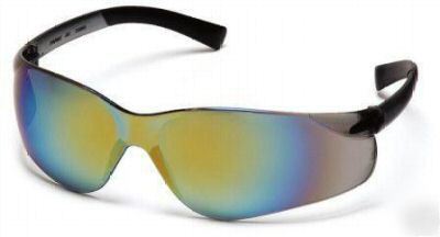 New pyramex ztek gold mirror sun & safety glasses