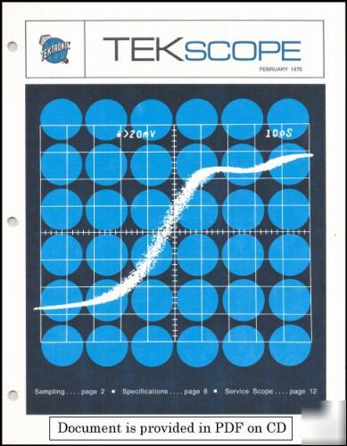 Tekscope february 1970 issue (cd) 7S11 7T11 7M11 & more