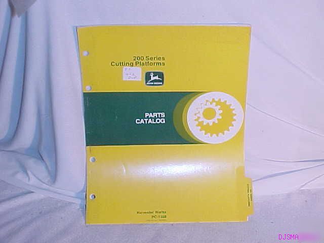 John deere 200 series cutting platform parts catalog