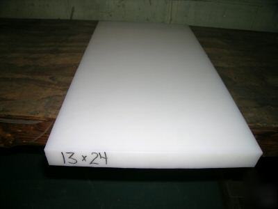 Uhmw tivar 13 x 24 x 1.5 in plastic white uhmwpe