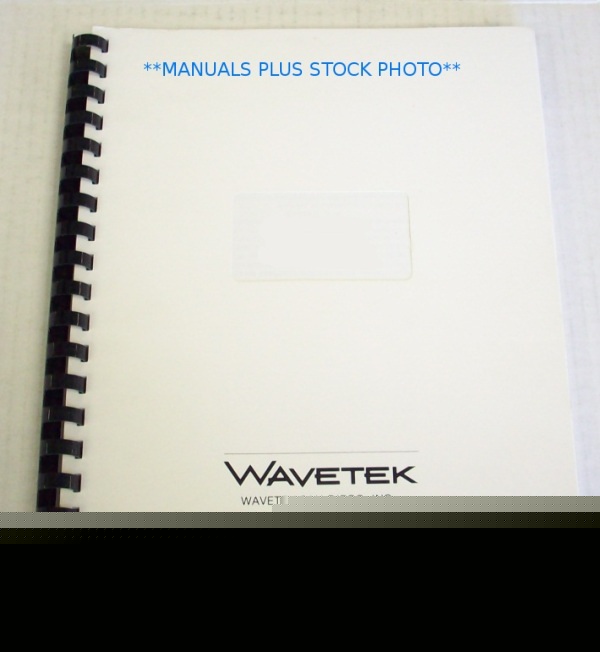 Wavetek 132 op/service manual - $5 shipping 