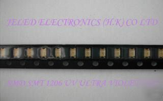 50X smd smt leds 1206 uv ultra violet free ship