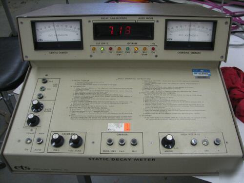 Ets 406C static decay meter