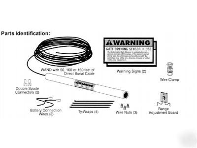 Gto/proÂ® exit wand w/100' cbl & sens. adj. brd. #FM140