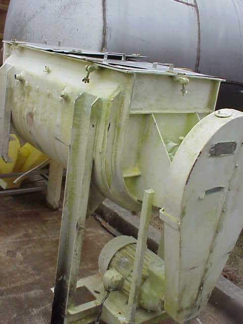 Jh day 10 cuft stainless jacketed double ribbon blender