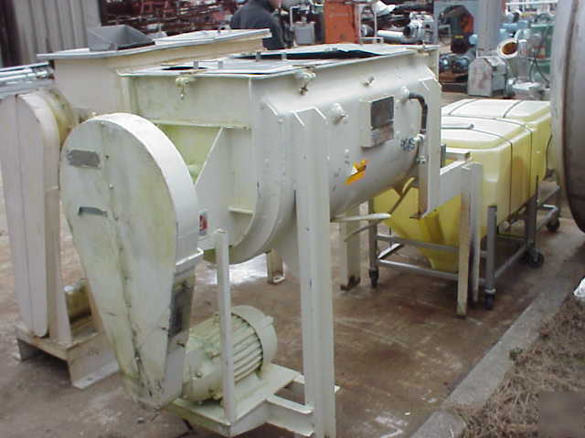 Jh day 10 cuft stainless jacketed double ribbon blender