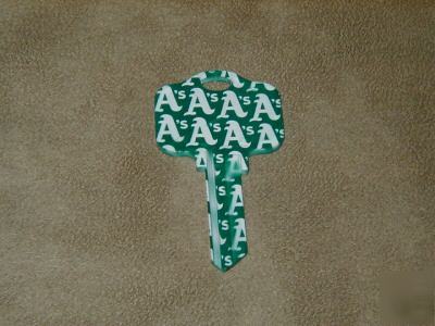 KW1 oakland a's baseball key blank