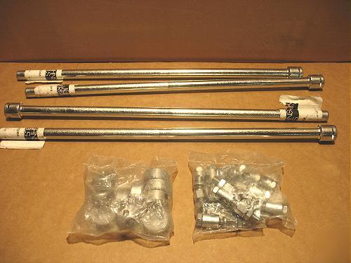 New (24) johnson controls shafts, collars & swivels 