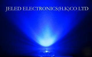 New 300X superflux blue 3MM r/h led lamp 10,000MCD f/s