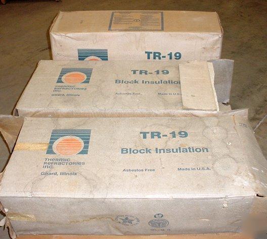 New lot 42 thermal ceramic insulation fire block tr-19 