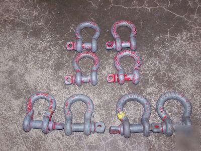 Rigging shackles 3/4, 7/8