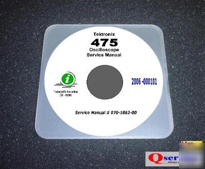 Tektronix tek 475 oscilloscope service manual cd