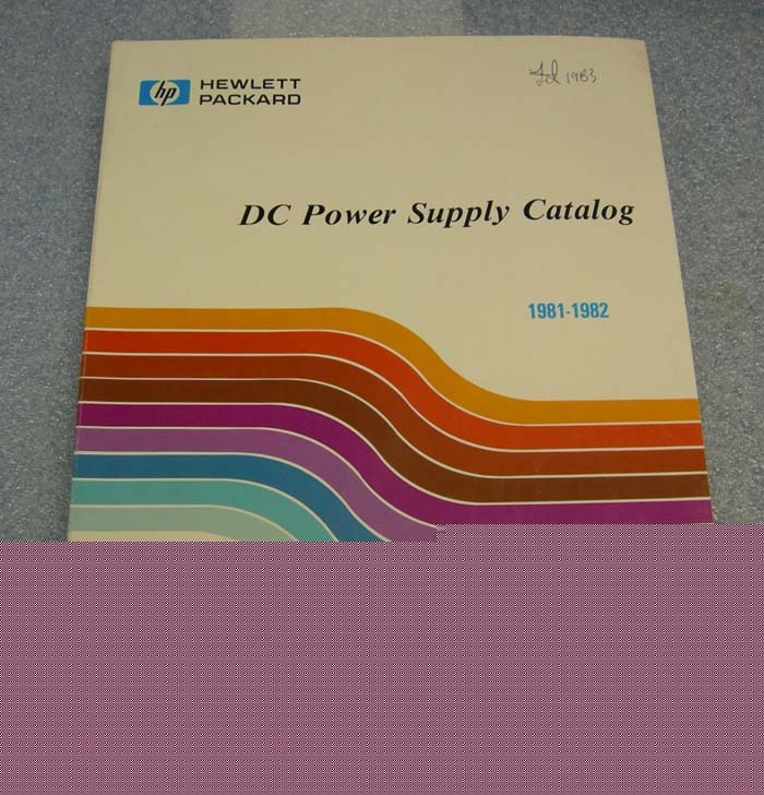 Hp dc power supply catalog 1981-1982