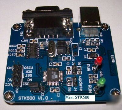 Mini STK500 V2 downloader 4 atmel avr studio usb rs-232