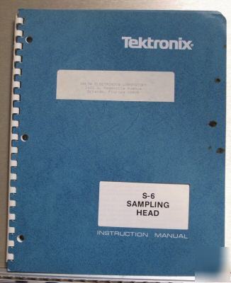 Tek S6 s-6 s 6 original service / operating manual