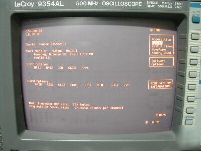 Lecroy 9354AL 500 mhz 4 channel 2 ghz sampling scope