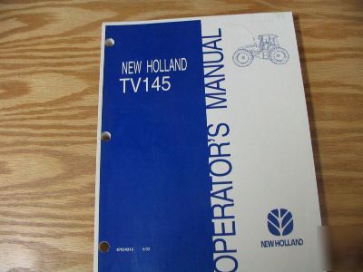 New holland TV145 tractor operators manual