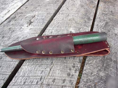 Iron workers bull pin carrier - leather holster