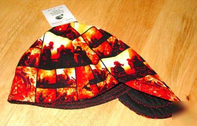 New hot flames/fireman welding hat 7 5/8TAKE the heat?