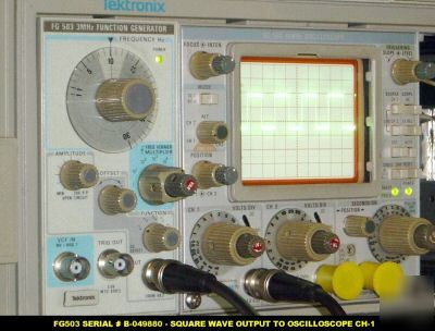 Tektronix tek FG503 fg-503 fg 503 function generator